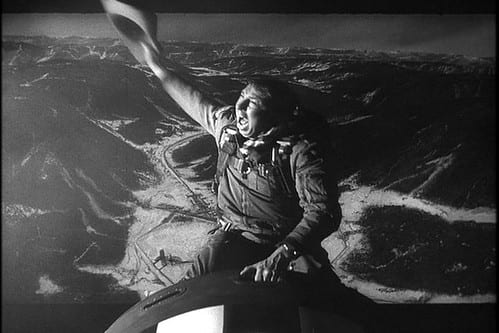 Major T. J. "King" Kong’s final flight in Dr. Strangelove or: How I Learned to Stop Worrying and Love the Bomb (1964). Creative Commons image.