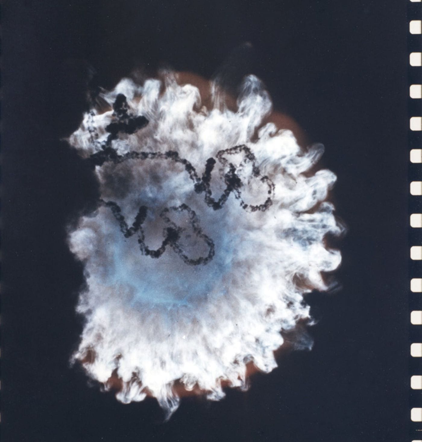 Frame from a 70mm film of the Starfish Prime Nuclear test.